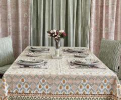 Elevate Your Table Setting with Soma Block Prints' Premium Table Cloths - Image 1