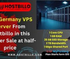 Buy Germany VPS Server From Hostbillo in this Summer Sale at half-price