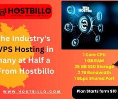 Get the Industry's Best VPS Hosting in Germany at Half a Rate From Hostbillo
